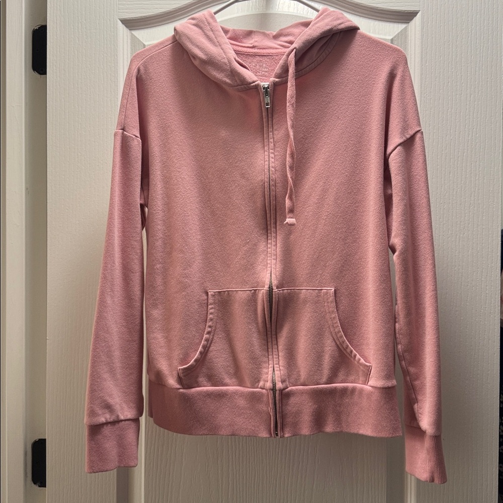 Time and Tru Pink Long Sleeve Hoodie